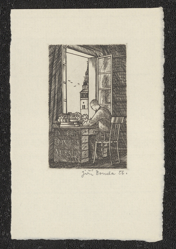 Jiří Bouda – Ex libris František Navrátil 