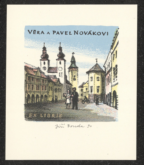 Jiří Bouda – Ex libris Marie a Michal Novákovi 