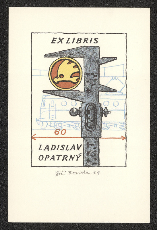 Jiří Bouda – Ex libris Ladislav Opatrný 