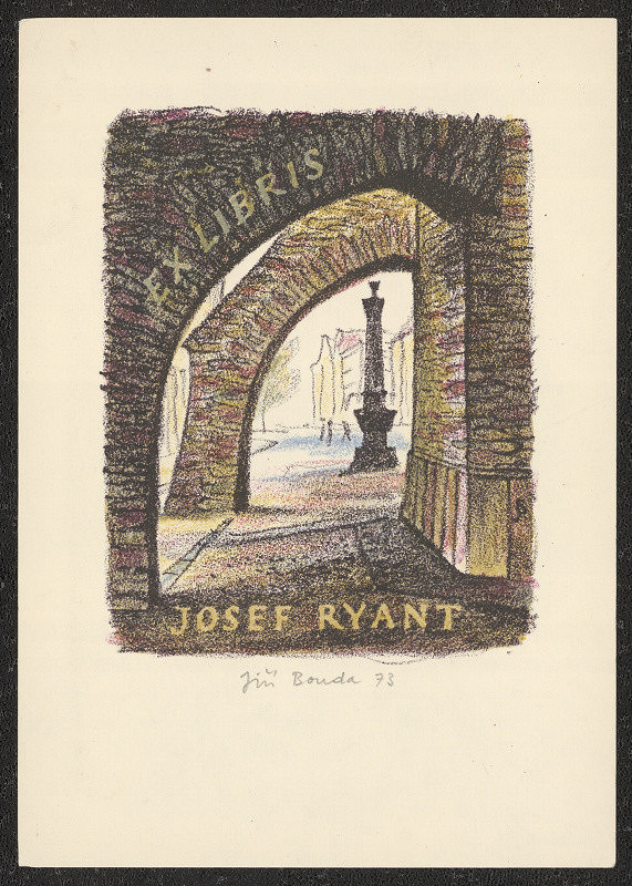 Jiří Bouda – Ex libris Josef Ryant 