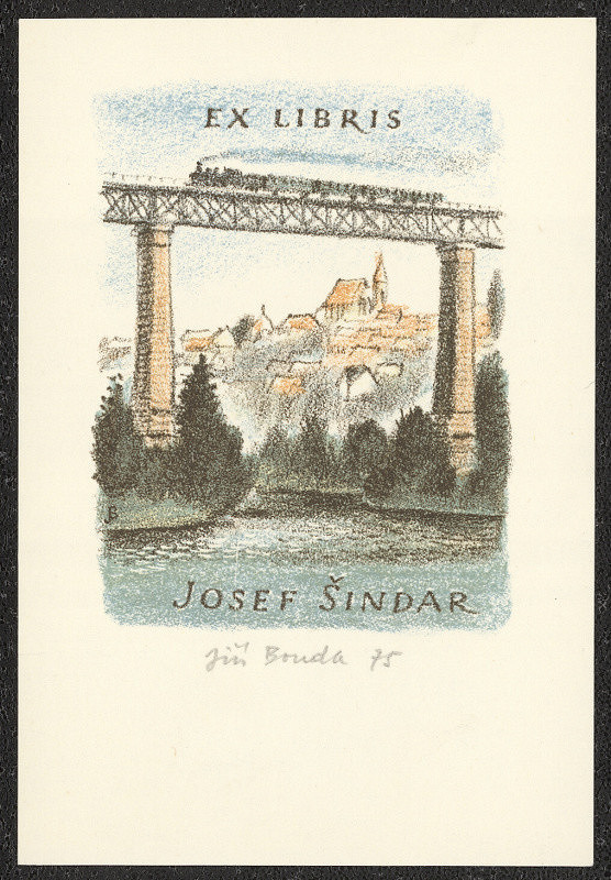 Jiří Bouda – Ex libris Josef Šindar 