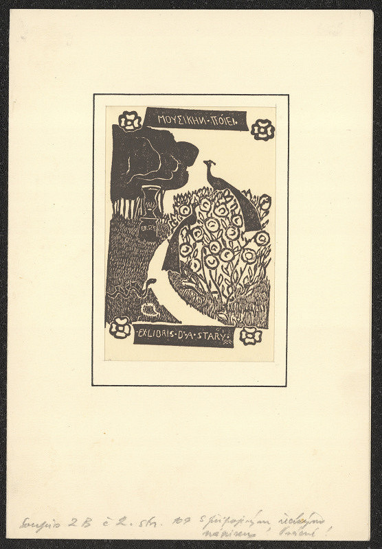 Zdenka Braunerová – Ex libris D. A. Starý 