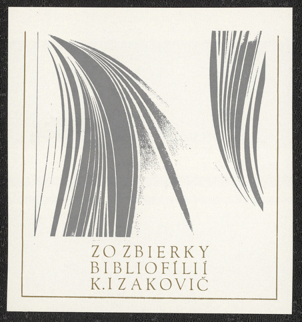 Robert (Róbert) Brož – Zo zbierky bibliofílií K. Izakovič 
