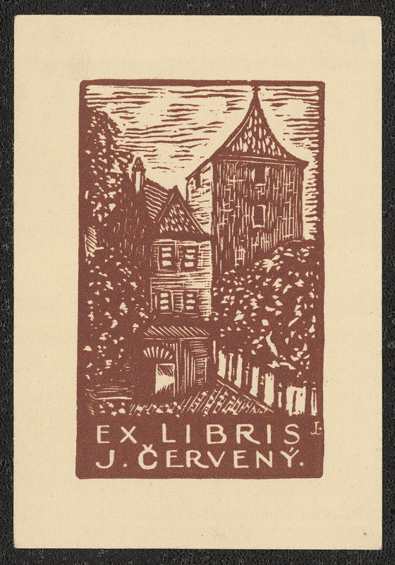 Josef Bříza – Ex libris J. Červený 