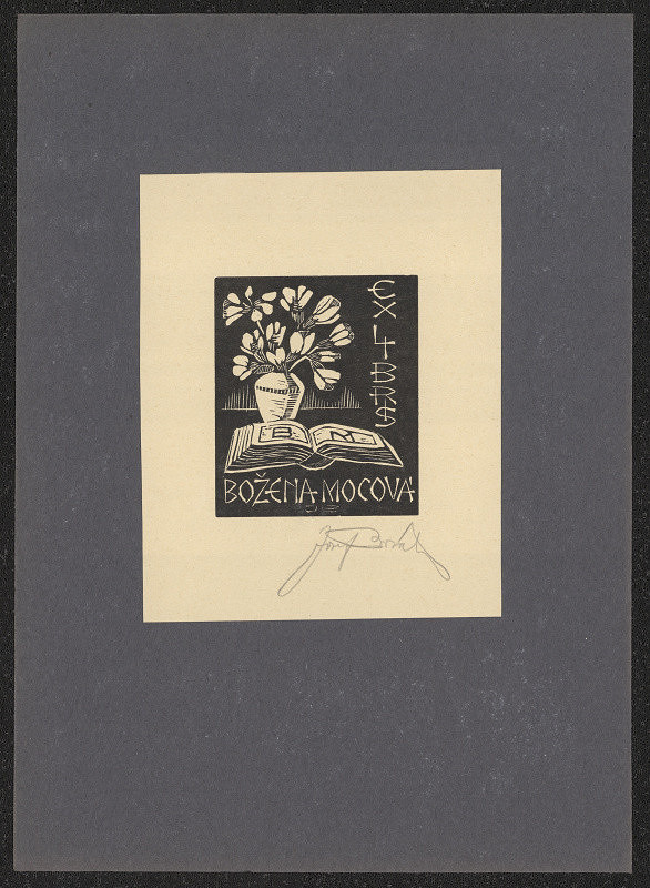 Josef Brzák – Ex libris Božena Mocová 