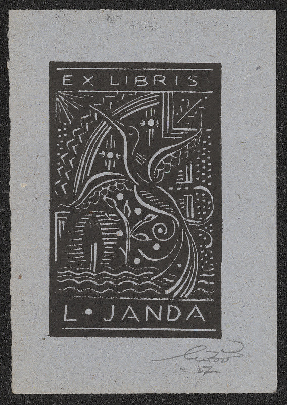 Leo Brož – Ex libris J. Landa 
