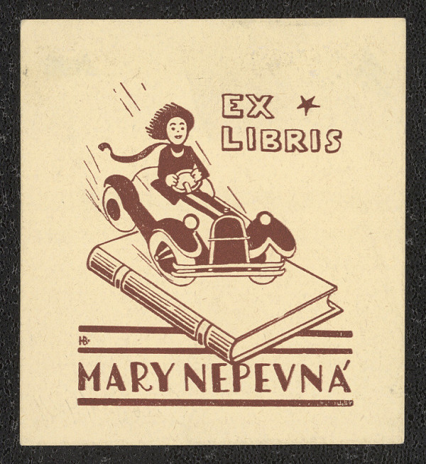 Leo Brož – Ex libris Mary Nepevná 
