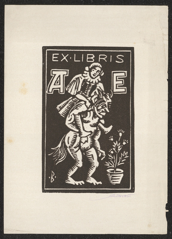Leo Brož – Ex libris A. E.(Ehleman) 
