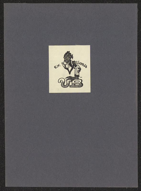 Leo Brož – Ex libris V.B. (Barák) 