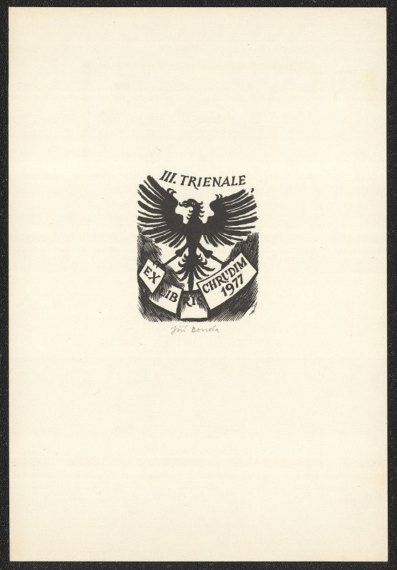Jiří Bouda – III. trienale ex libris Chrudim 1977