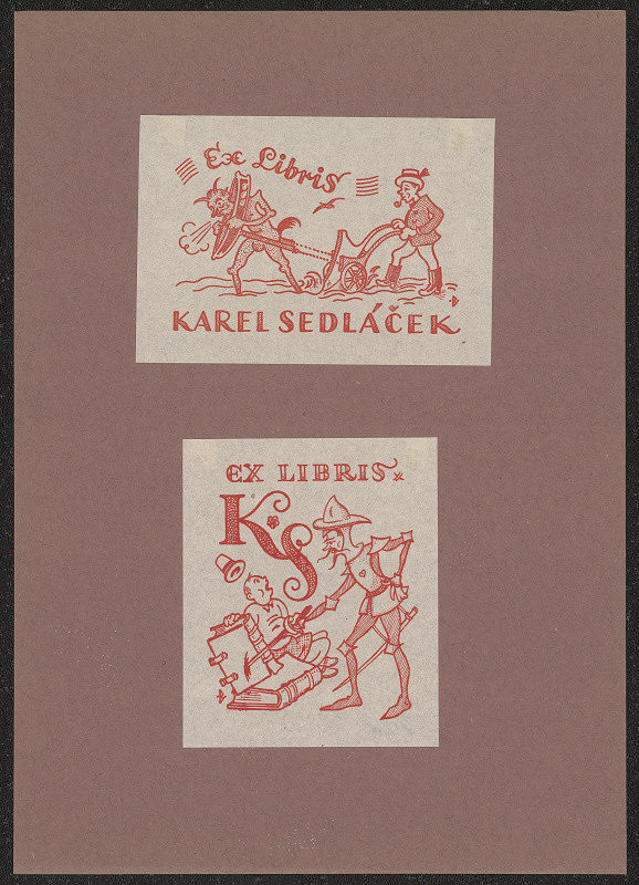 Leo Brož – Ex libris KS (Karel Sedláček) 