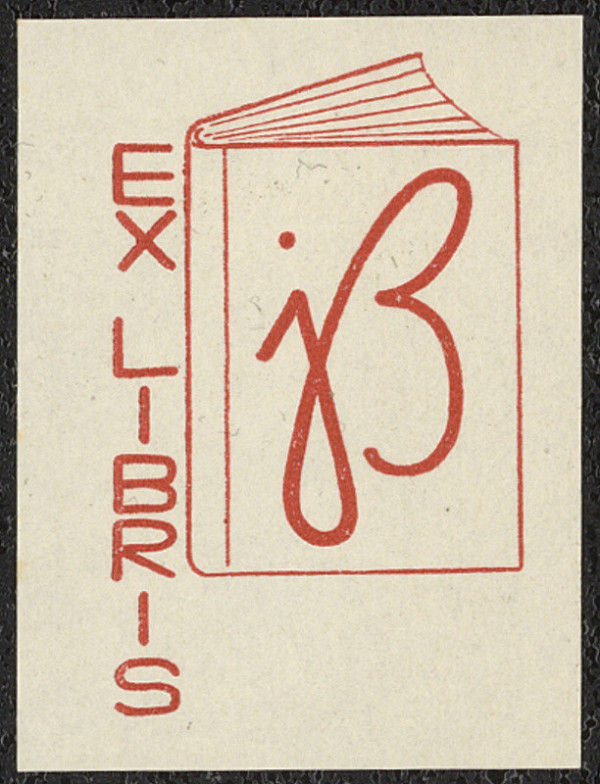Hana Bruknerová Roušarová – Ex libris J. B. 