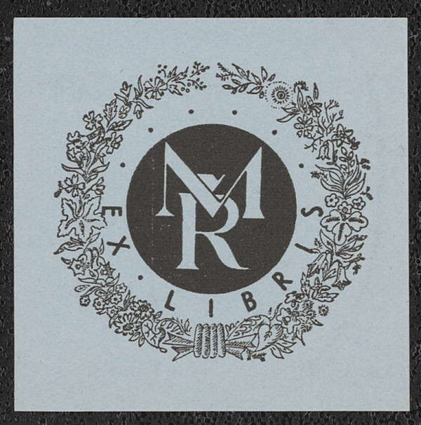 Hana Bruknerová Roušarová – Ex libris M. Ř. 