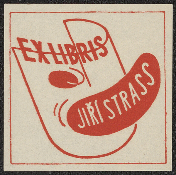 Hana Bruknerová Roušarová – Ex libris Jiří Strass 