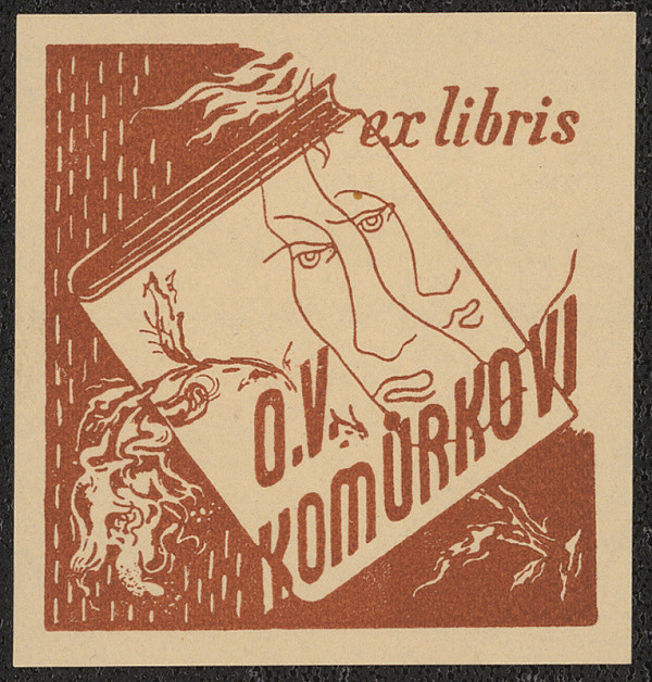 Hana Bruknerová Roušarová – Ex libris O. V. Komůrkovi 