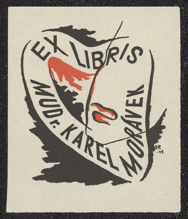 Hana Bruknerová Roušarová – Ex libris MUDr. Karel Morávek 