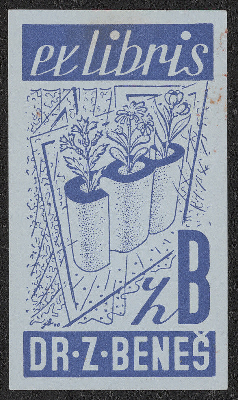 Jan Brukner – Ex libris Dr. Z. Beneš 