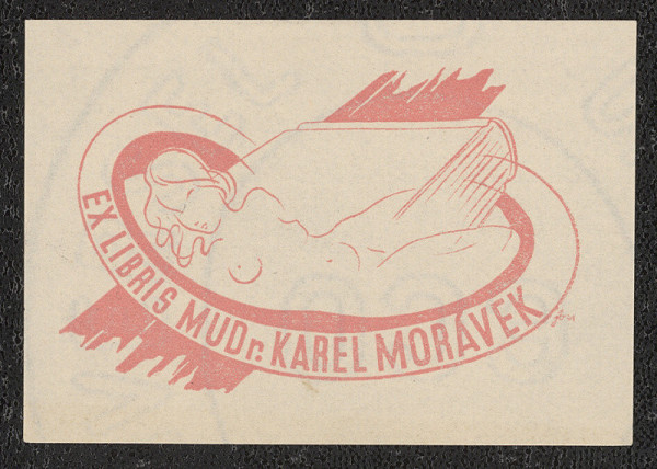 Jan Brukner – Ex libris MUDr. Karel Morávek 