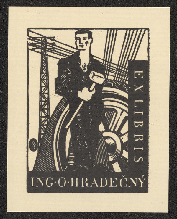 Antonín Burka – Ex libris Ing. O. Hradečný 