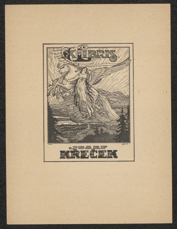 Antonín Häusler – Ex libris Josef Křeček 