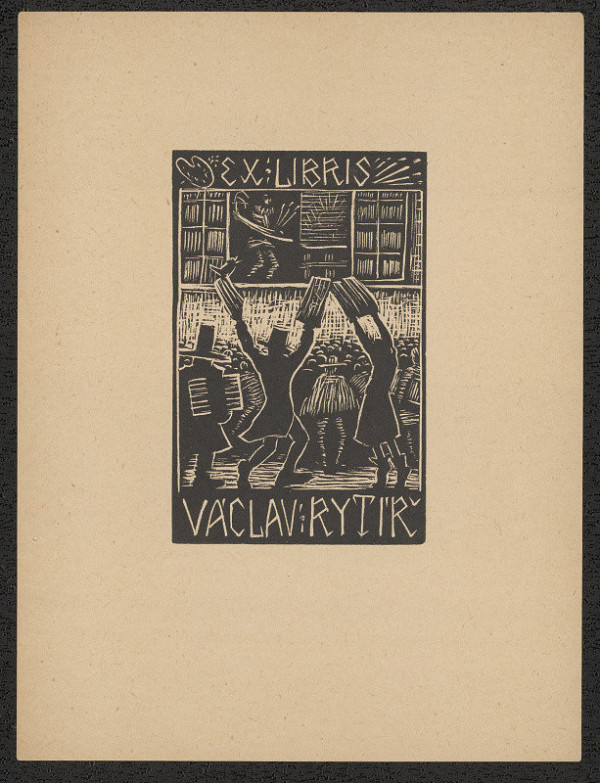 Arnošt (Ernst) Hrabal – Ex libris Václav Rytíř 