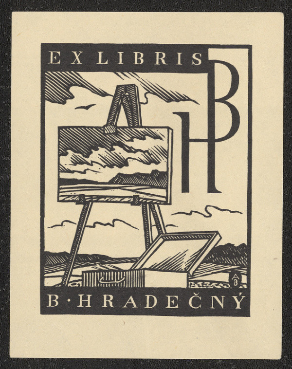 Antonín Burka – Ex libris B. Hradečný 