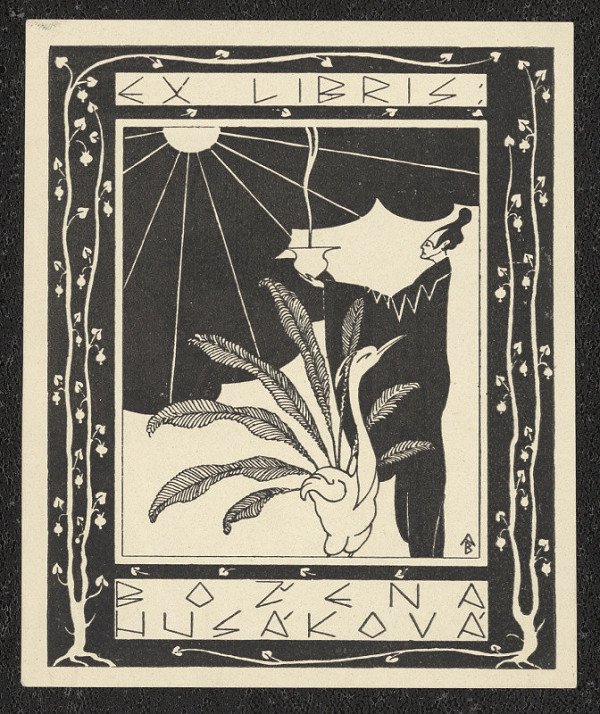 Antonín Burka – Ex libris Božena Husáková 