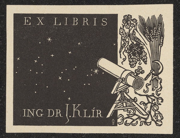Antonín Burka – Ex libris Ing. Dr. J. Klír 