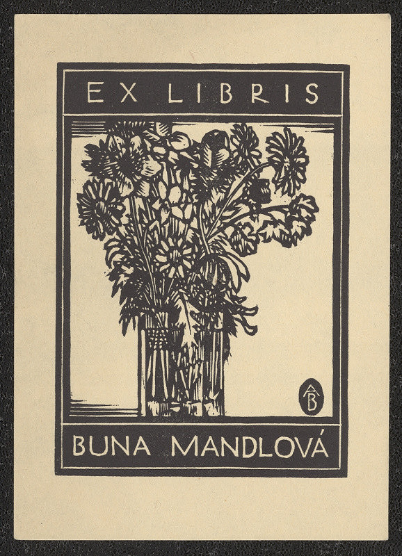 Antonín Burka – Ex libris Buna Mandlová 