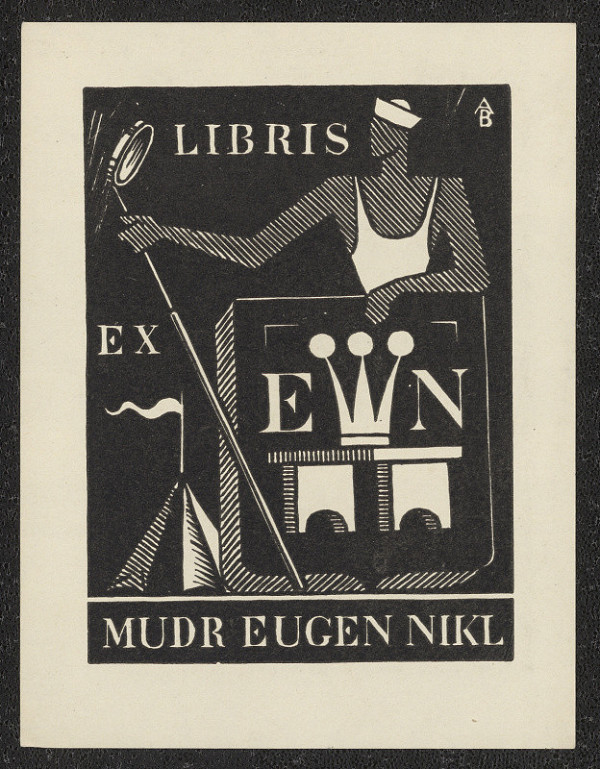 Antonín Burka – Ex libris MUDr. Eugen Nikl 