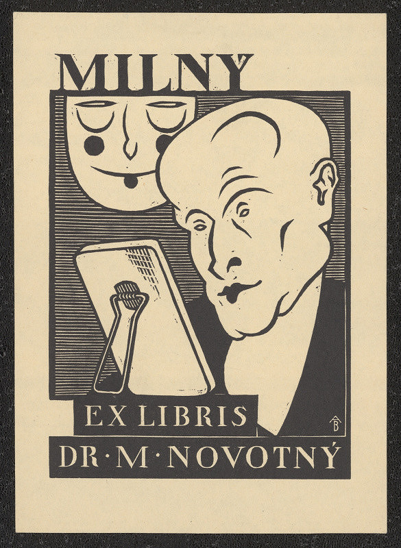 Antonín Burka – Milný Ex libris Dr. M. Novotný 