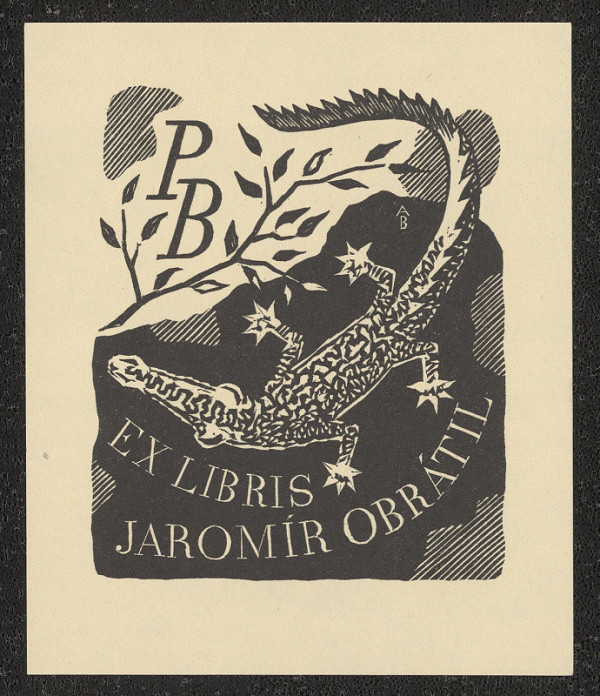 Antonín Burka – PB Ex libris Jaromír Obrátil 
