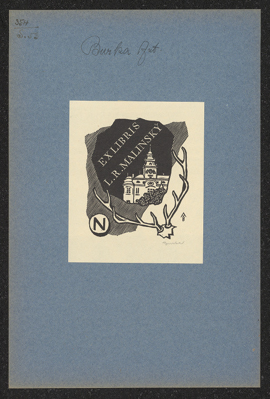 Antonín Burka – Ex libris L. R. Malinský 
