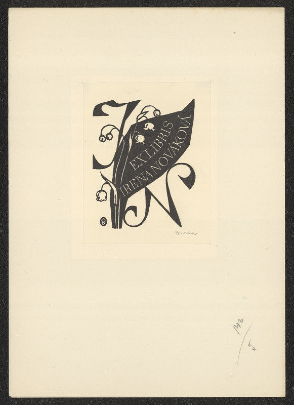 Antonín Burka – Ex libris Irena Nováková 