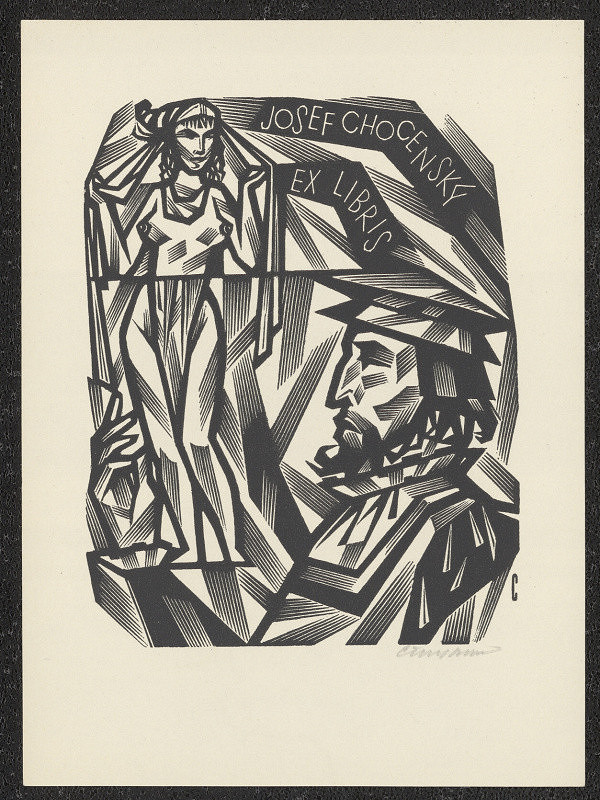 Vojtěch Cinybulk – Josef Chocenský Ex libris 
