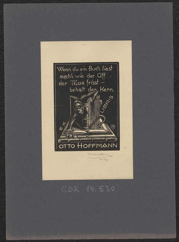 Jaro (Jaroslav) Beran – Exlibris Otto Hoffmann 