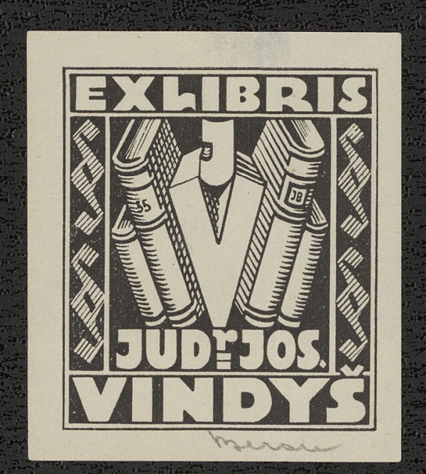 Jaro (Jaroslav) Beran – Exlibris JUDr. Jos. Vindyš 