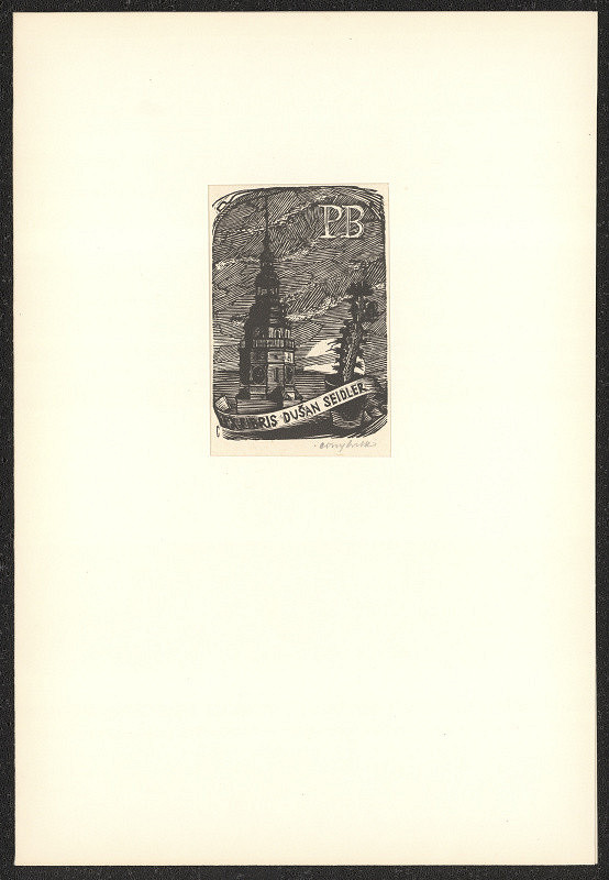 Vojtěch Cinybulk – Ex libris Dušan Seidler, PB 