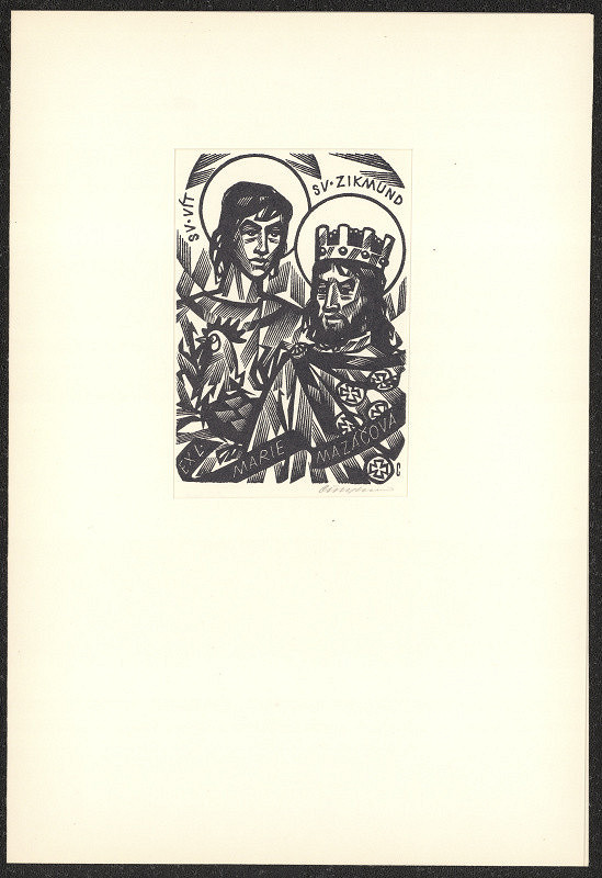 Vojtěch Cinybulk – EXL. Marie Mazáčová. Sv. Vít, sv. Zikmund 