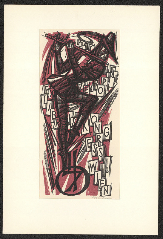 Vojtěch Cinybulk – Ex libris 7. Europ. Kongress Wien 