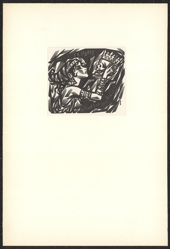 Vojtěch Cinybulk – Ex libris Wilhelmina Riedel 