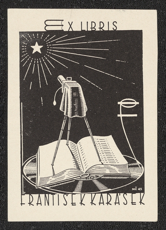 Oldřich Crhounek – Ex libris František Karásek 