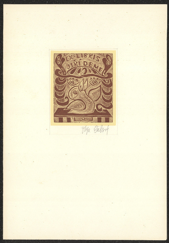 Olga Čechová – Ex libris Jiří Demel 