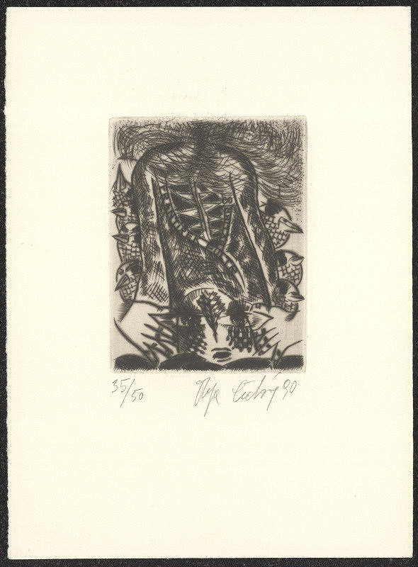 Olga Čechová – Ex libris František Pultr 