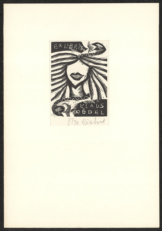 Olga Čechová – Ex libris Klaus Rodel 