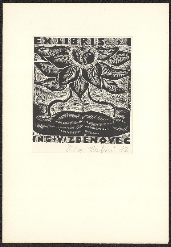 Olga Čechová – Ex libris Ing V. Zděnovec 