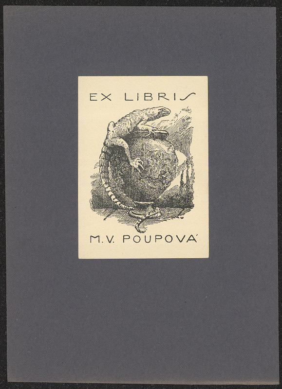 Josef Čejka – Ex libris M.V. Pouvová 