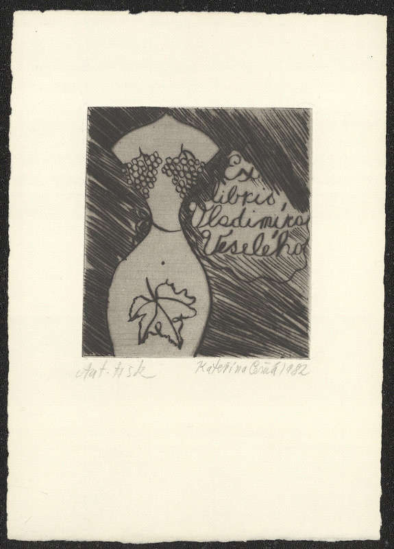 Kateřina Černá – Ex libris Vladimíra Veselého 