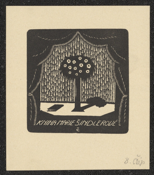 Bohumír Čáp – Ex libris Marie Šindlerové 