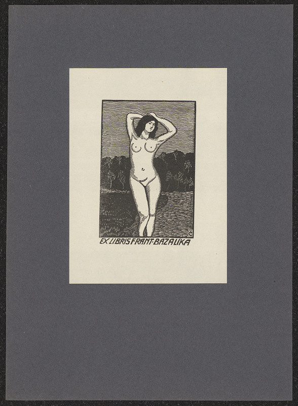 Bohumír Čáp – Ex libris Frant. Bazalíka 